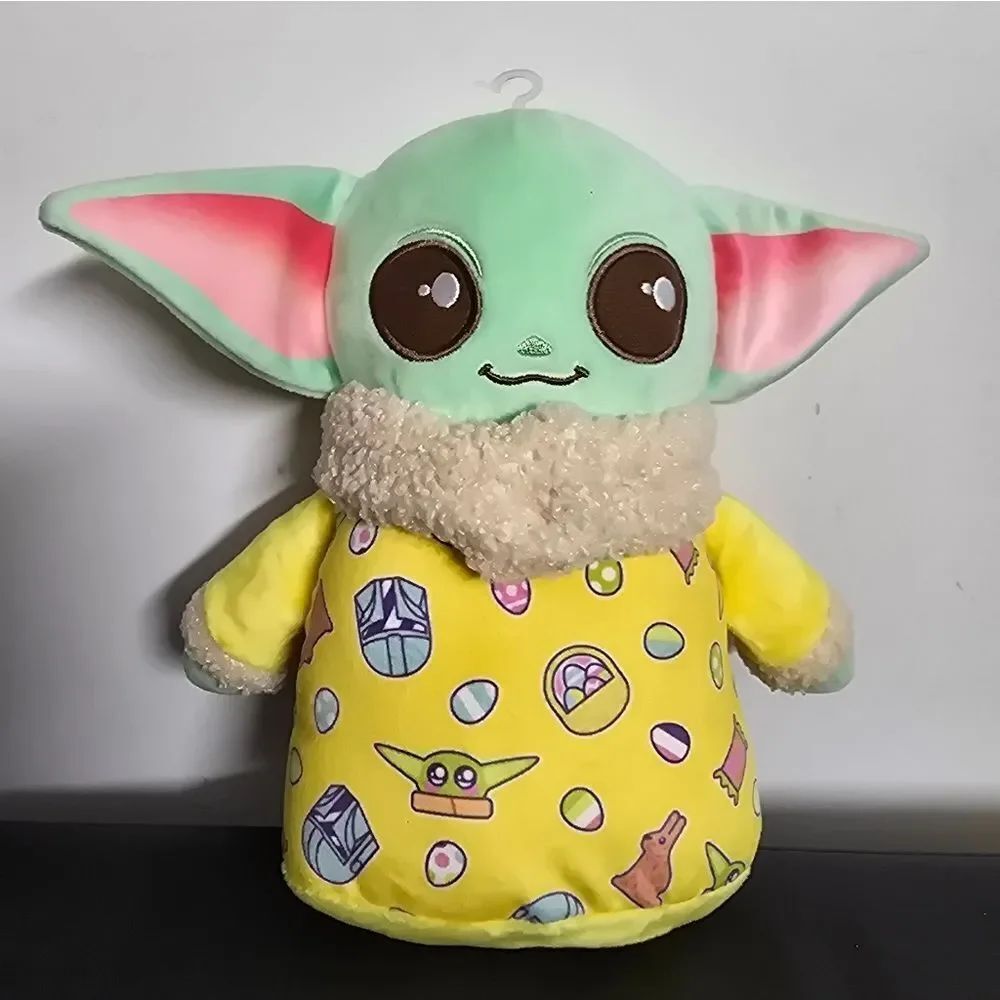 NWT Star Wars The Mandalorian Grogu Baby Yoda Plush 8" Soft toy in Easter outfit